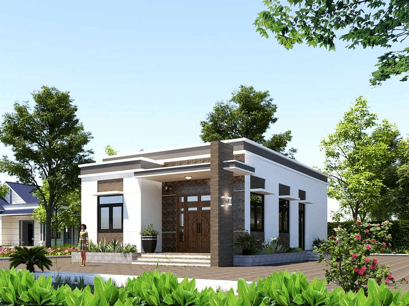Thiết kế Nhà Ngang 6m Dài 7m Đẹp Hiện Đại Và Bình Yên | Nandesign