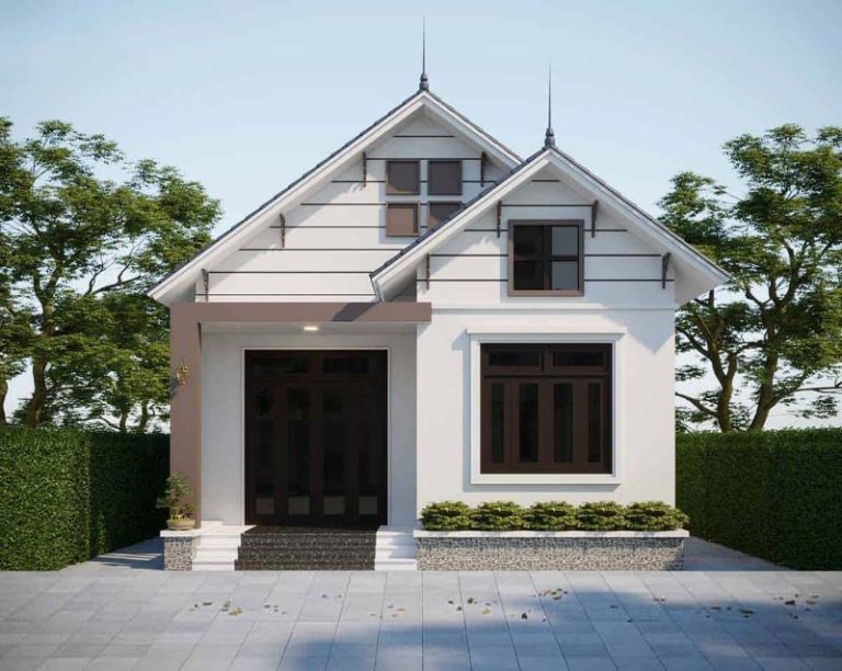 Mẫu nhà cấp 4 diện tích 8×15 thiết kế đẹp, hiện đại