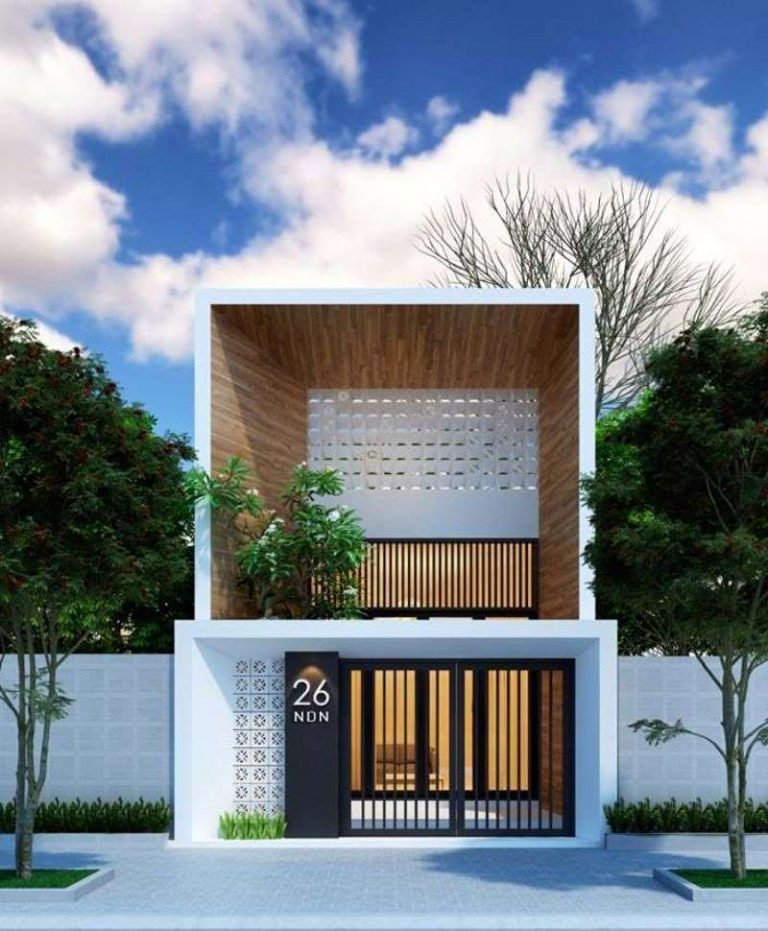 Top 6 mẫu nhà 1 trệt 1 lầu 4x13m đẹp, hiện đại