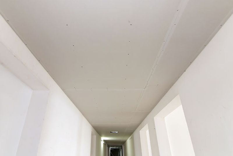 Thi công trần thạch cao hành lang tầng 5 - 8 block A, B