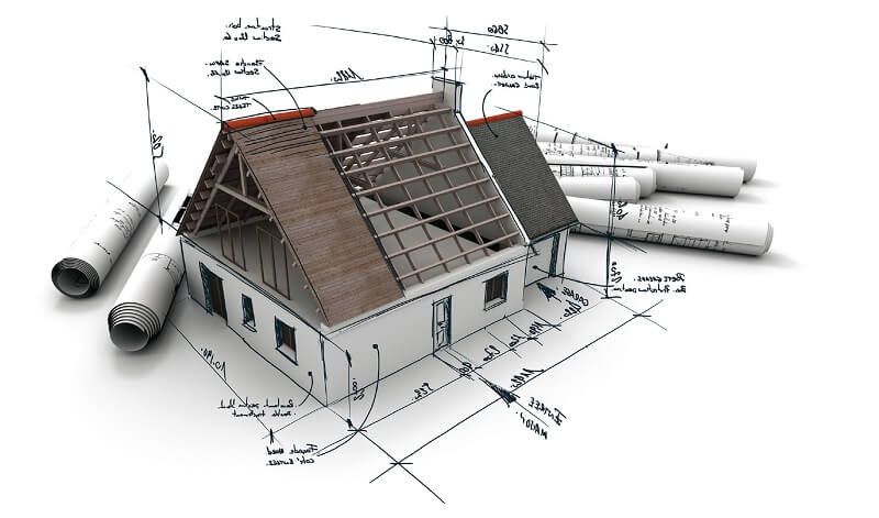 Mái ngói, mái tôn, mái bê tông sẽ có cách tính diện tích riêng