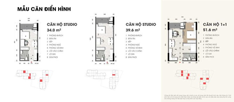 Thiết kế căn hộ 3 phòng ngủ trong dự án Moonlight Avenue