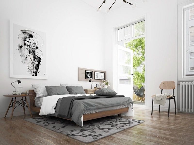 Mẫu phòng ngủ chung cư thiết kế theo phong cách Scandinavian