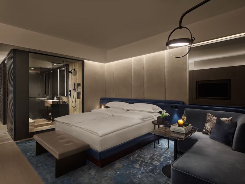 Thiết kế nội thất phòng ngủ theo phong cách Luxury Hybrid 