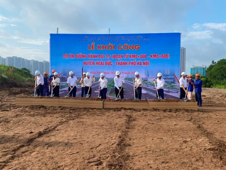 Hoài Đức: Khởi công dự án đường Vành đai 3.5