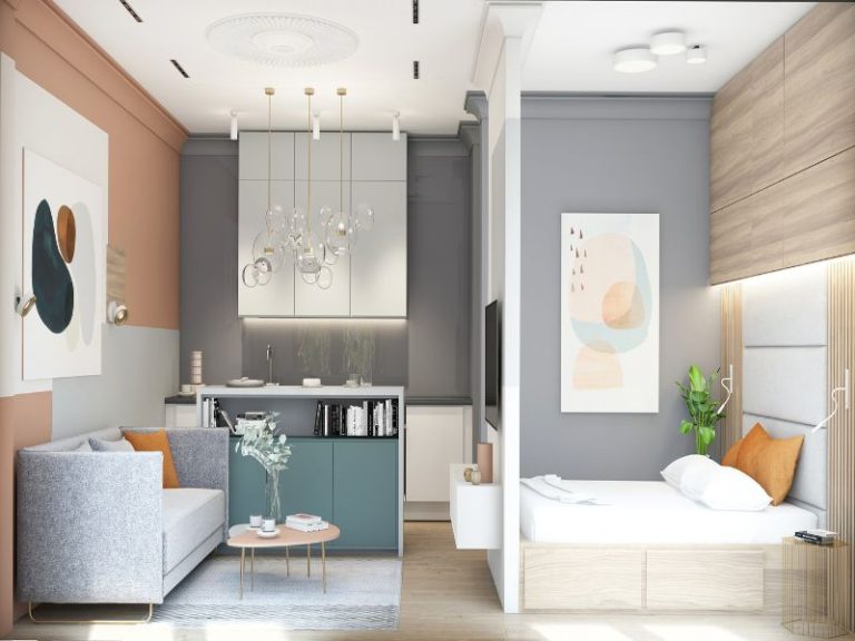 Chiêm ngưỡng các mẫu thiết kế chung cư 40m2 2 phòng ngủ đẹp độc đáo